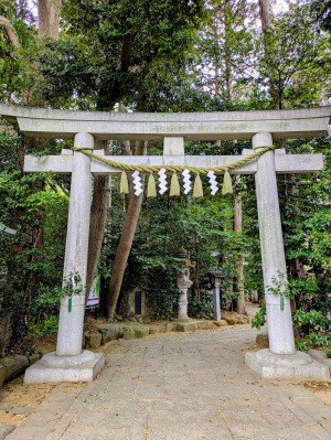 駒木諏訪神社一の鳥居と参道