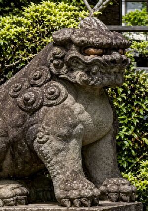 白山神社の「狛犬」
