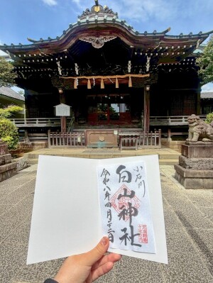 白山神社の御朱印