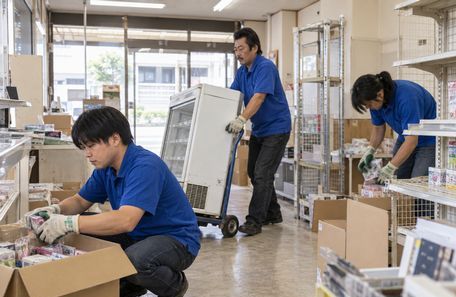 店舗片付けのイメージ